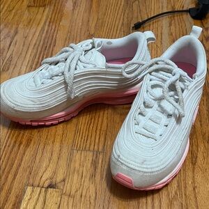 Nike white and pink sneakers